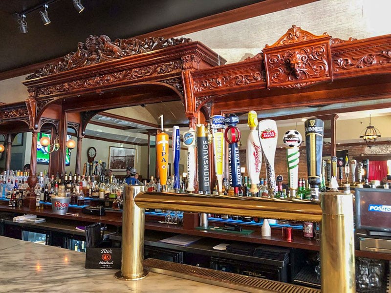 Amrheins is a South Boston institution known for its classic American fare and America’s oldest hand-carved bar.