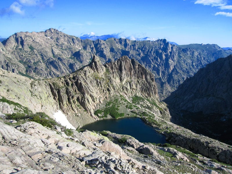 The GR20 in Corsica is a tough 180 km trail through challenging, breathtaking terrain from north to south.