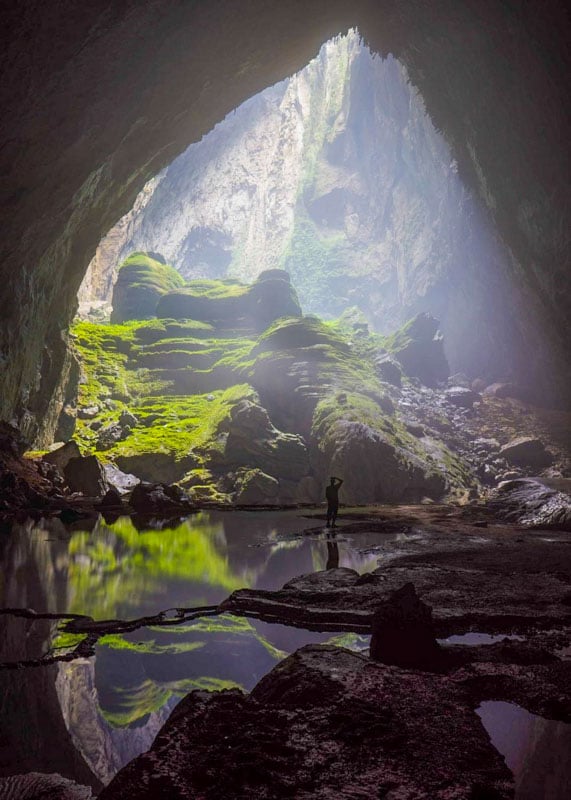 Hang Son Doong Cave in Vietnam features immense chambers, underground rivers, and its own rainforest.