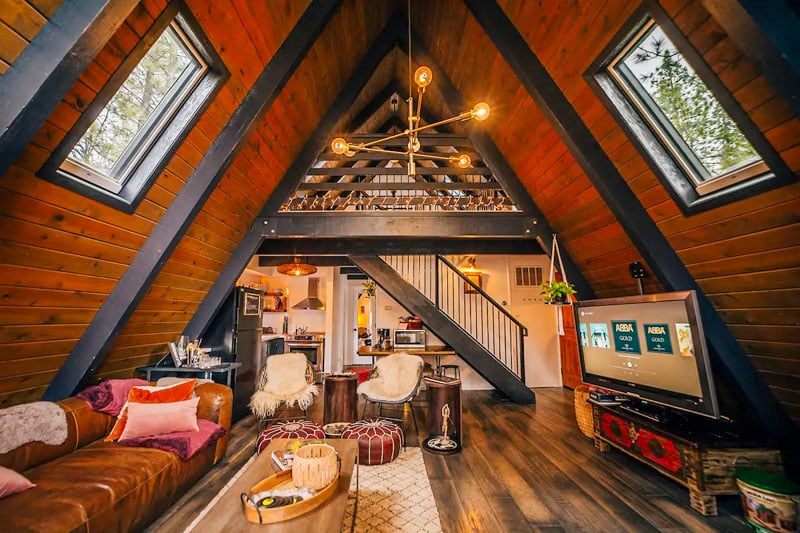 Whiskey Ridge Chalet is one of the most beautiful Airbnb cabins in the USA.