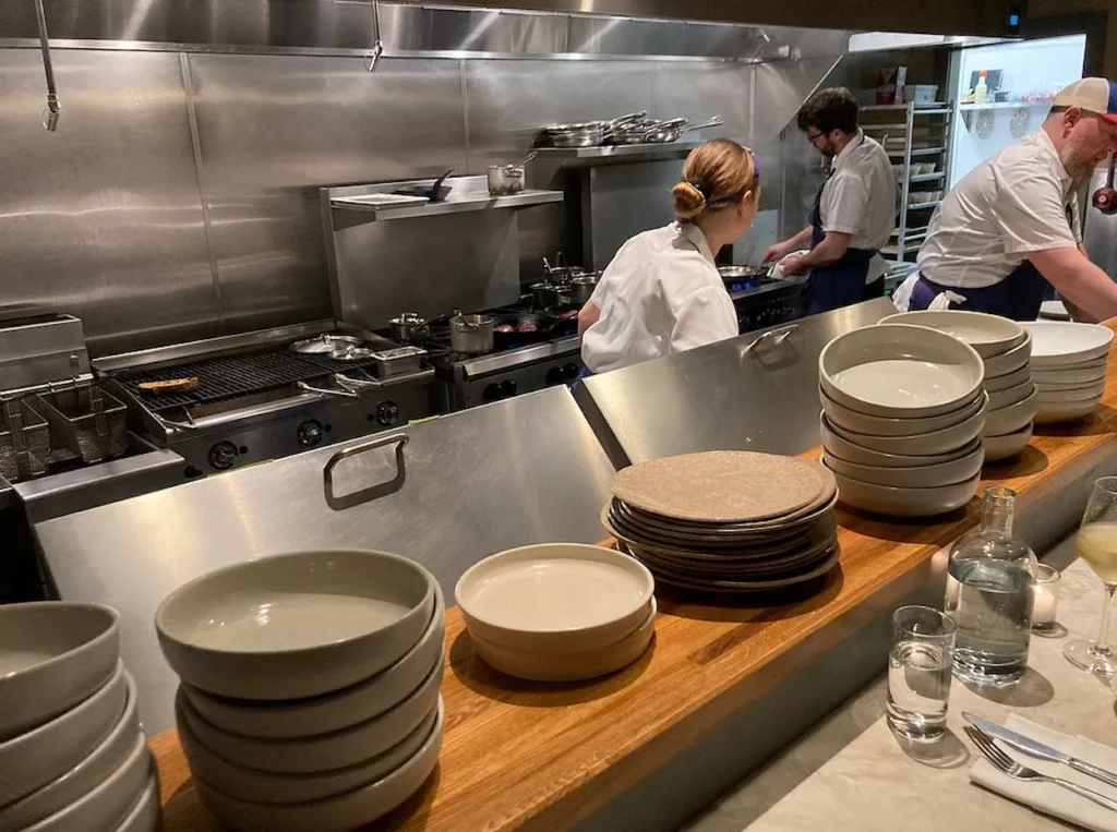 Leeward kitchen area