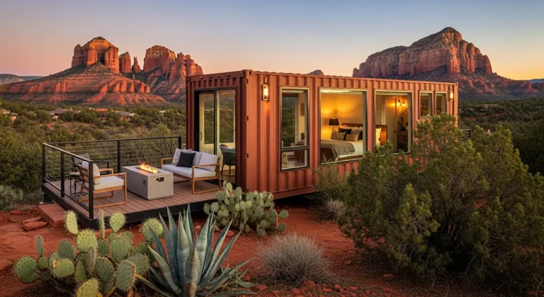 Airbnb shipping container home in Sedona