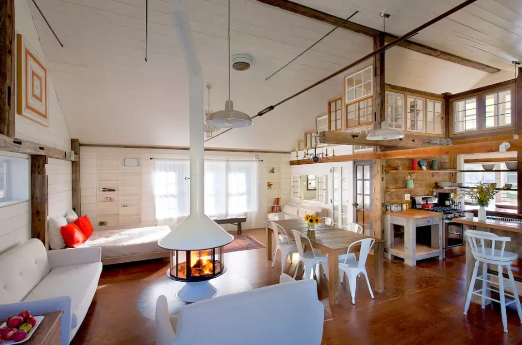 Barn house interior