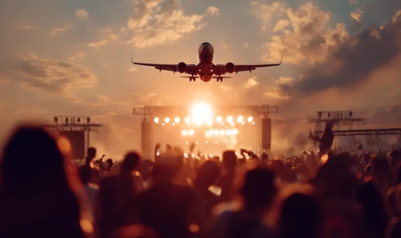 cheap flights to summer festivals
