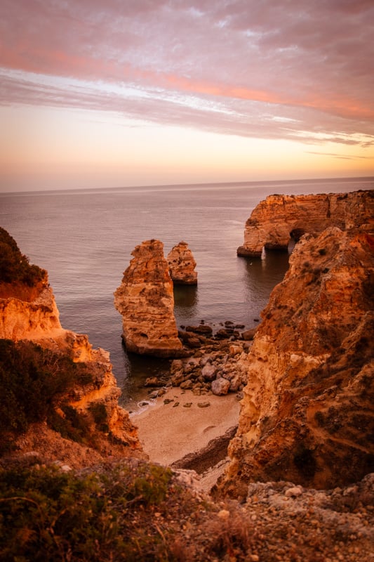 My photo of a sunset in the Algarve on the Seven Hanging Valleys trail