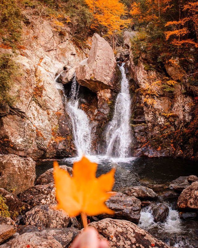 My photo of Bash Bish Falls in Western Massachusetts in the Fall