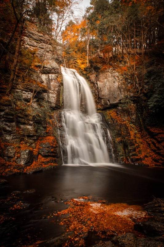 My photo of Bushkill Falls in the autumn