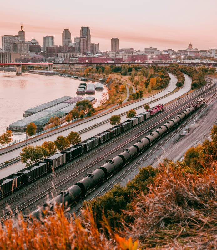 St. Paul Minnesota in the autumn months