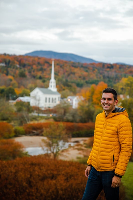 My photo of me in Stowe in the fall