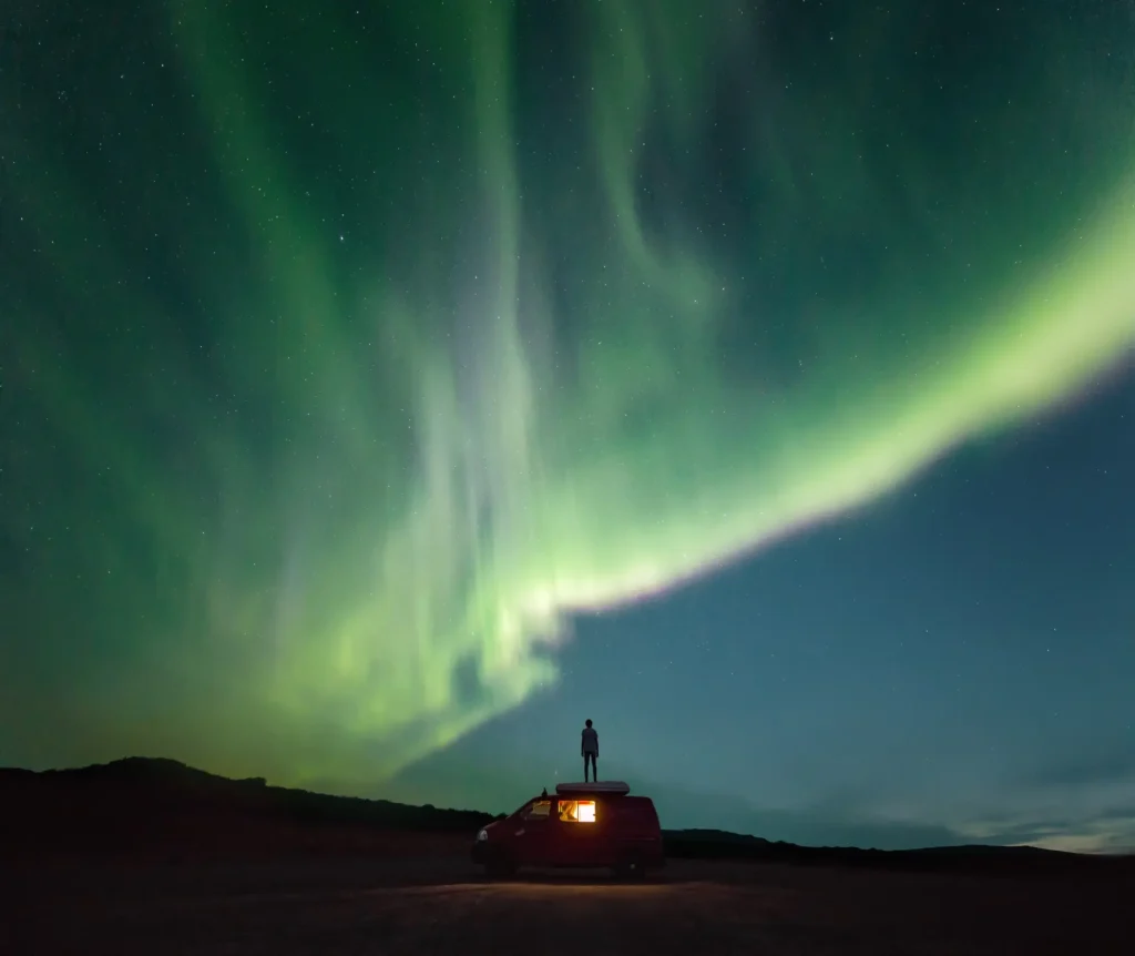 Kuku Campers aurora borealis experience