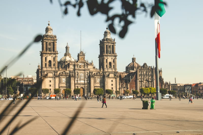 Metropolitan cathedral in Mexico City