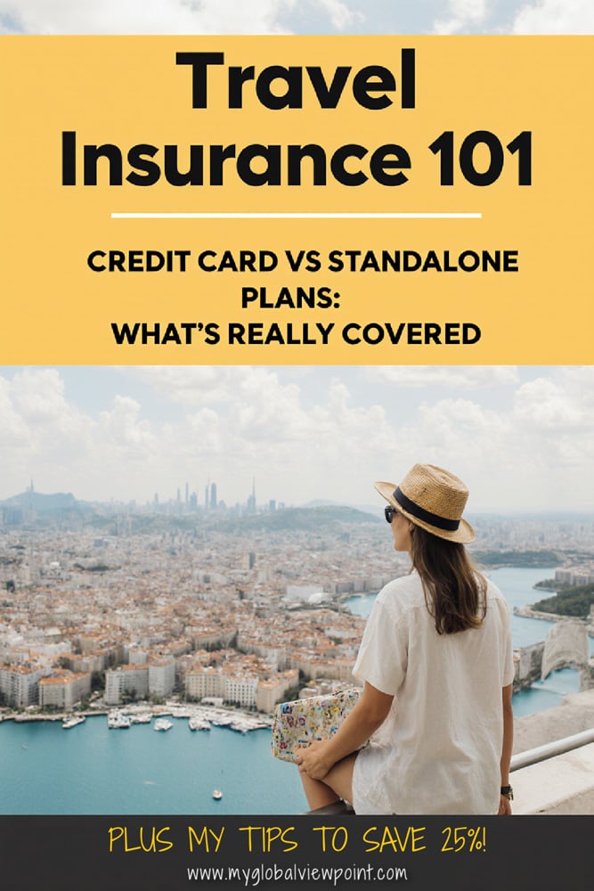My pinterest image for my travel insurance 101 guide