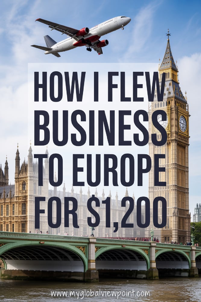 Commercial airplane flying above London
