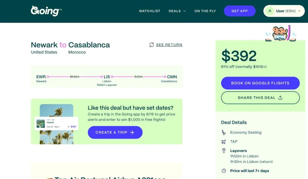 This cheap flight to Casablanca from Newark is perfect for winter sun chasers.
