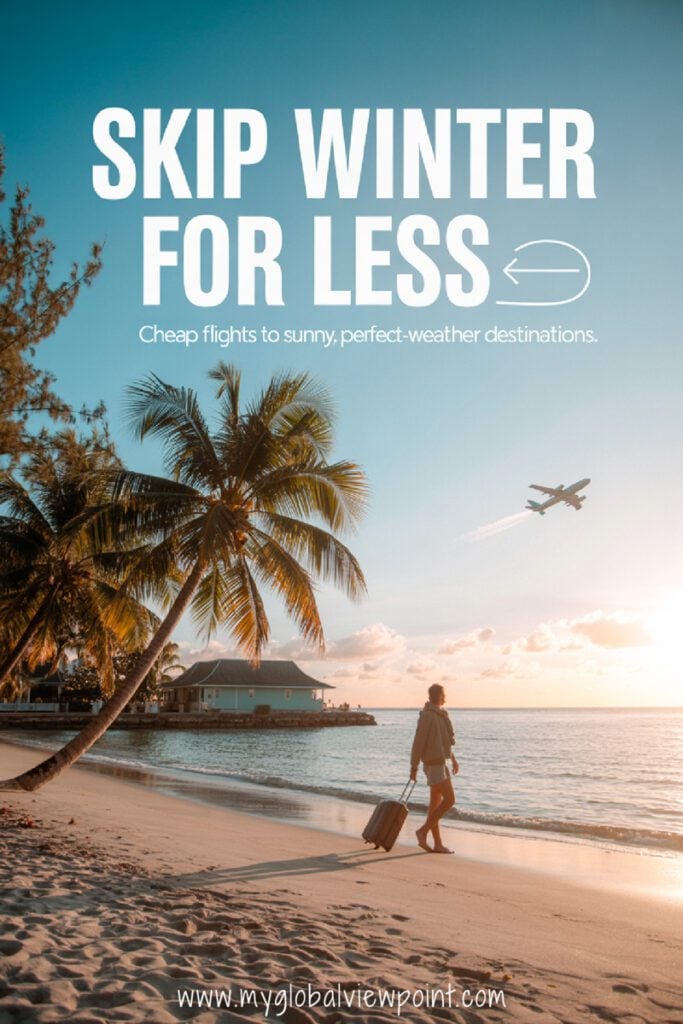 Warm winter flight destination