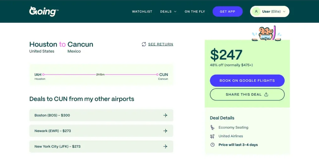 Cancun is one of the best beach destinations you can fly to for under $300.