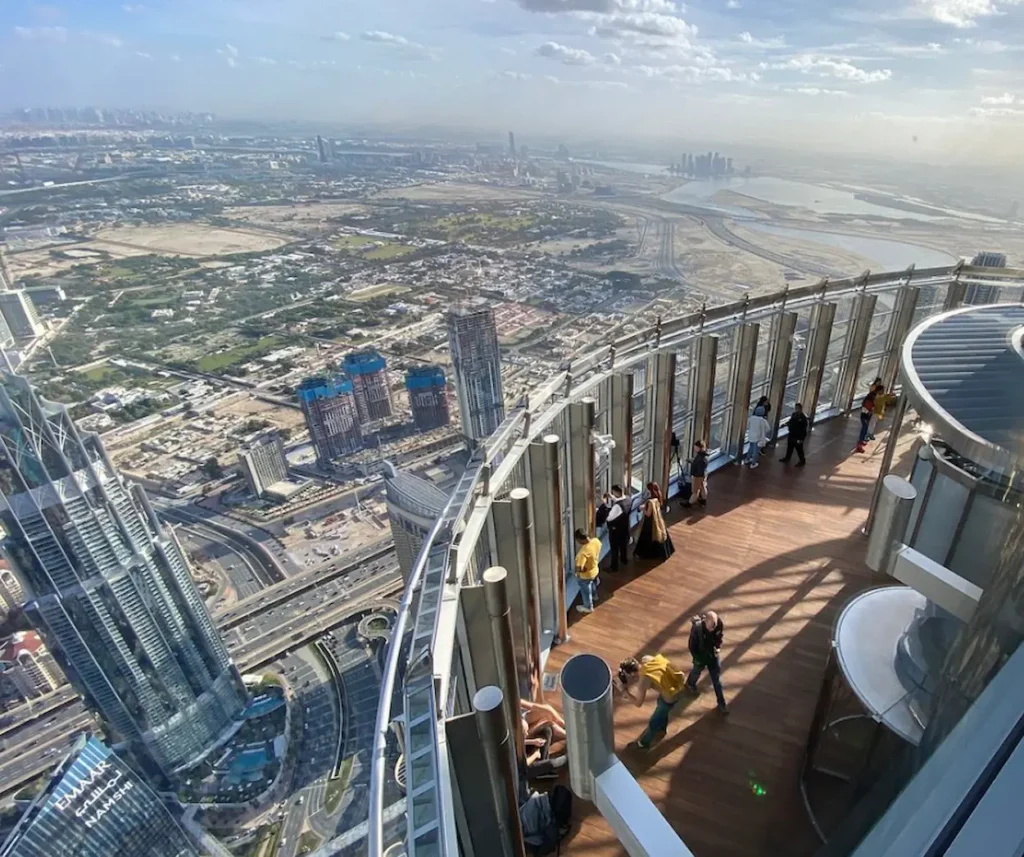 Outdoor observation deck of the Burj Khalifa