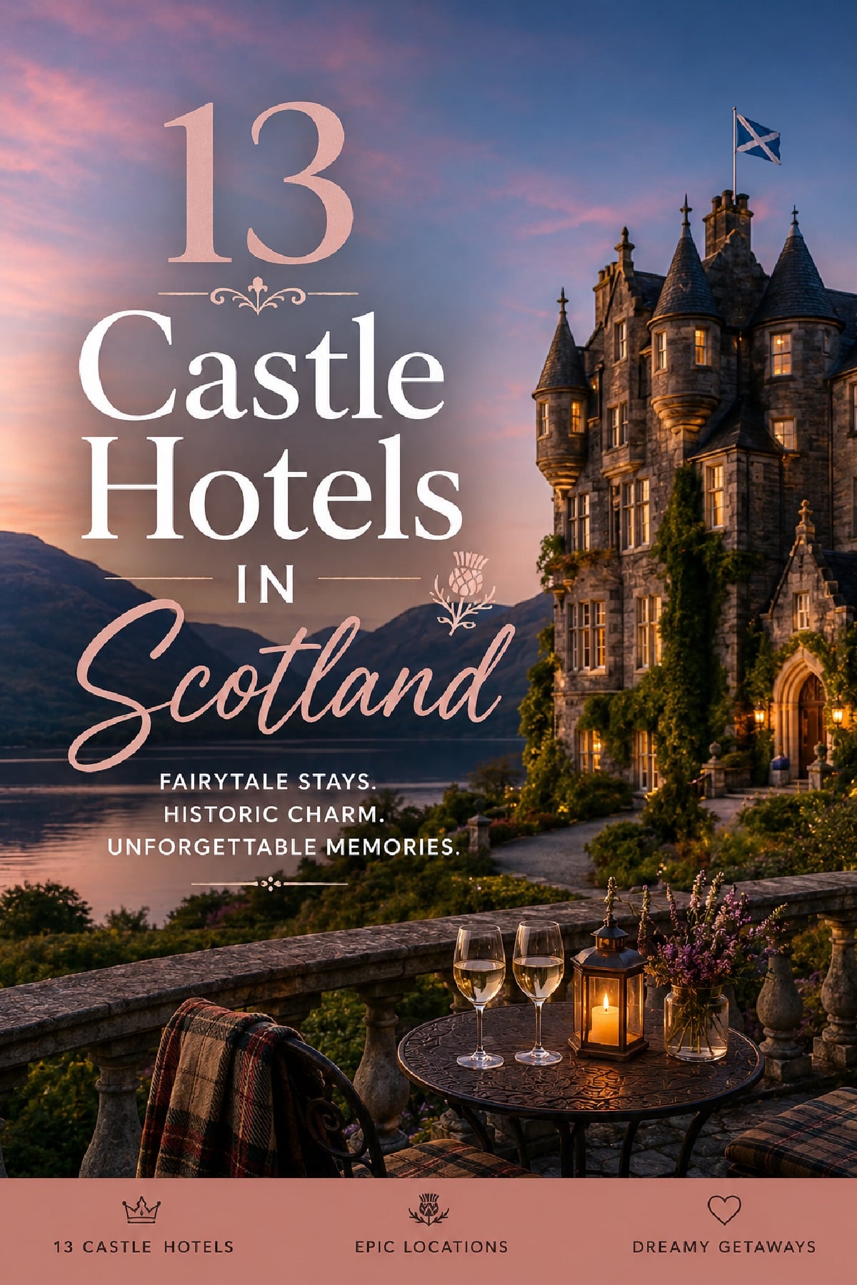 The dreamiest castle hotels in Scotland you can rent online