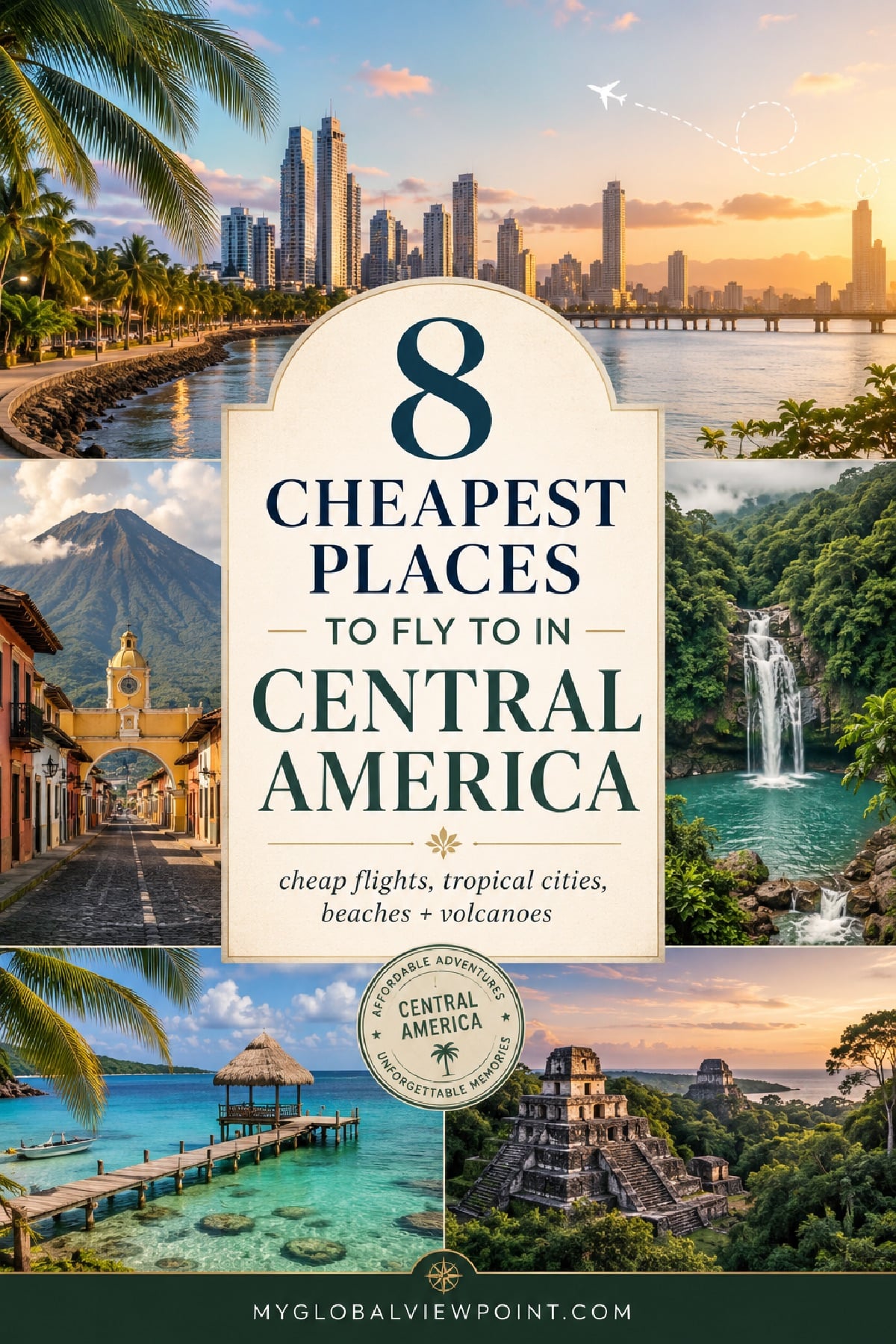 The cheapest airports to fly to Central America right now