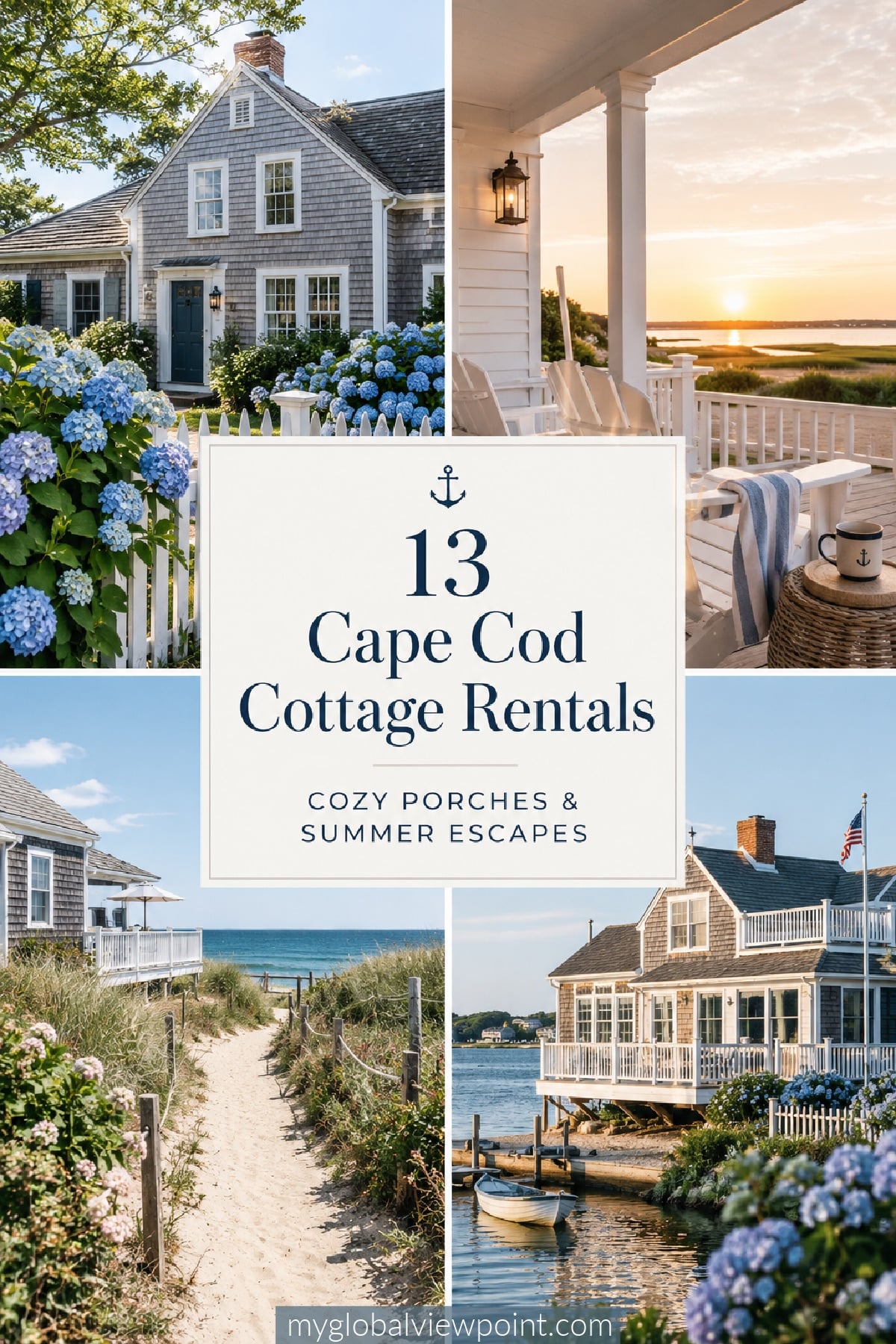 Cozy cottage rentals in Cape Cod, Massachusetts for a summer escape