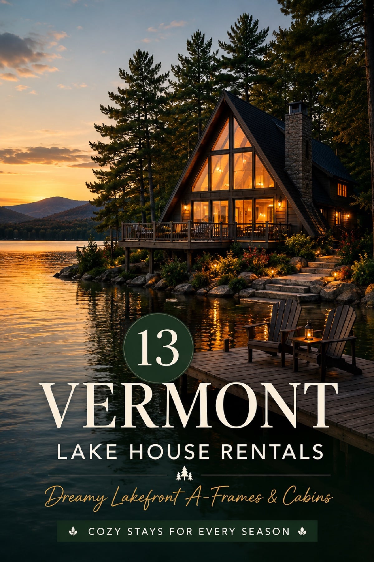 Lake house rentals in Vermont