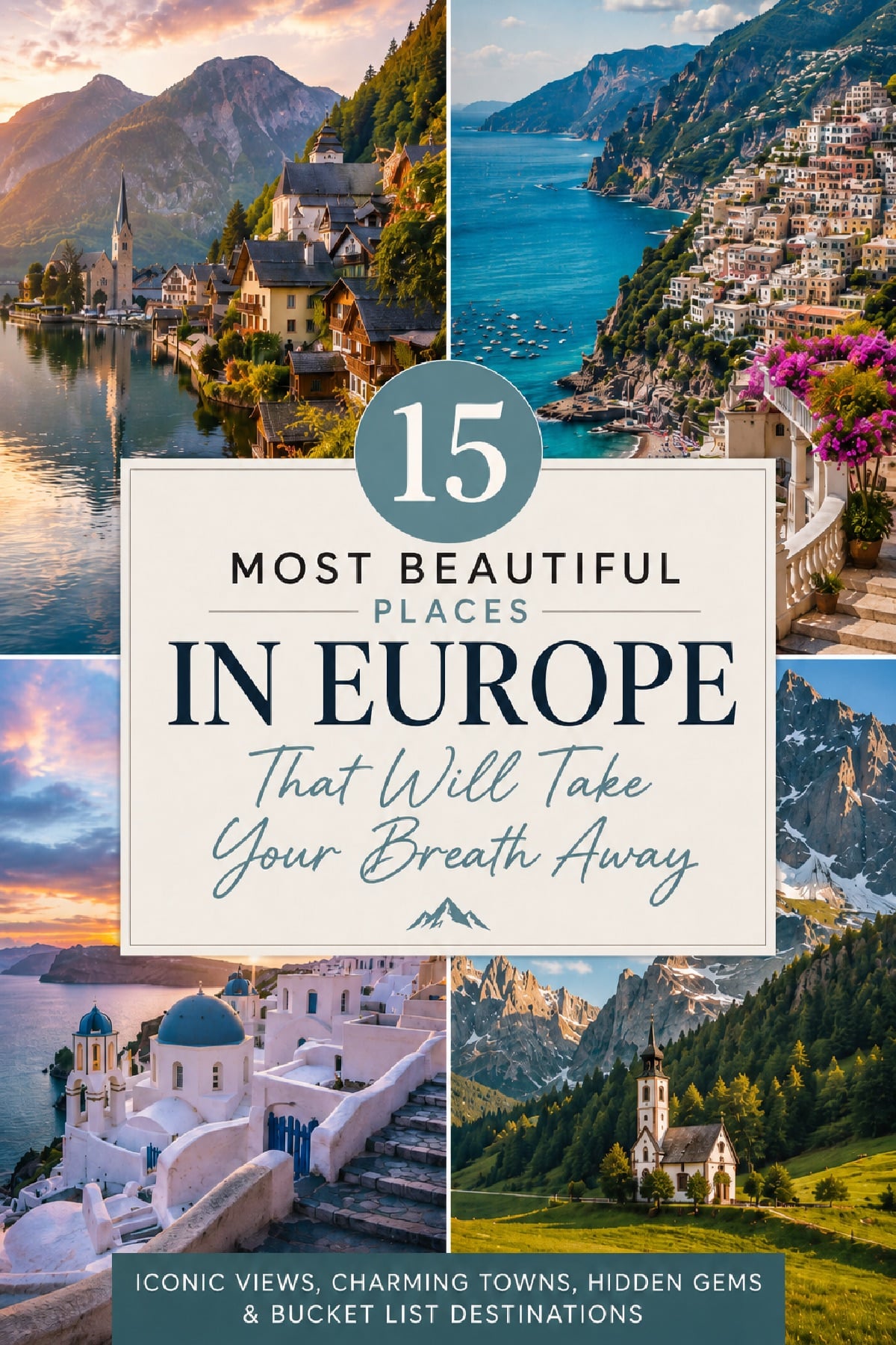 A vibrant location in the mountains of Europe