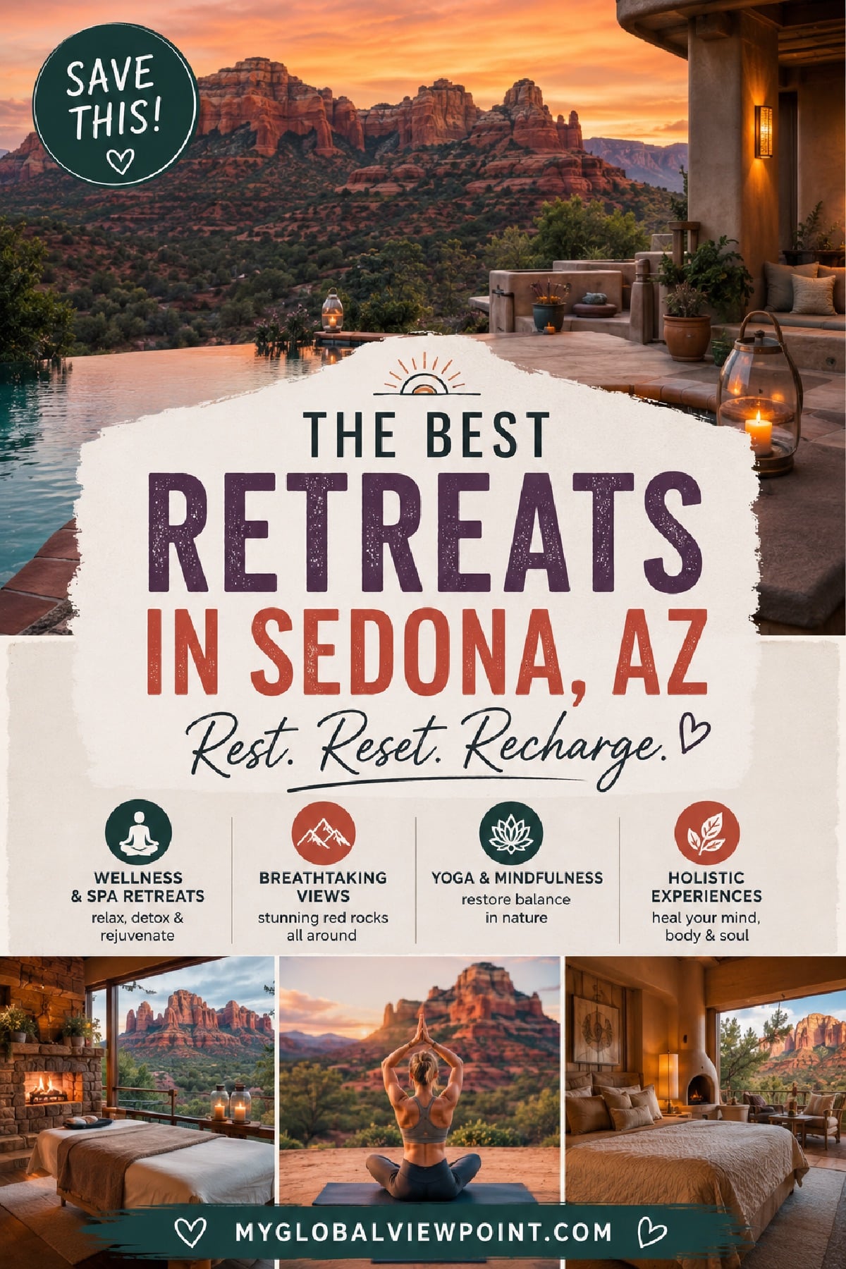 Sedona AZ retreat Pinterest photo