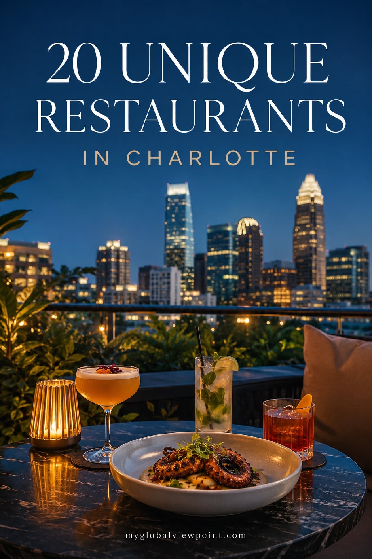 Cool and unique Charlotte restaurants for beautiful views and foodies