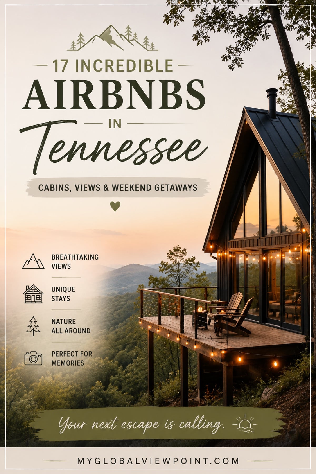 Coolest Airbnb rentals in Tennessee for all travelers