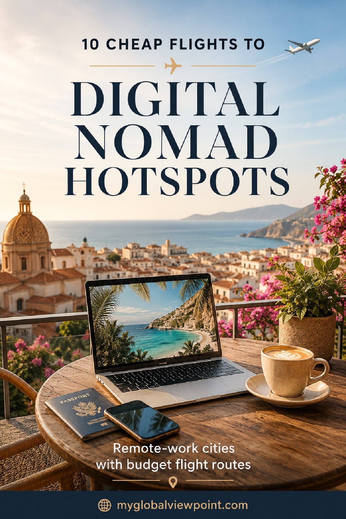 Cheap flights to digital nomad hotspots for remote workers