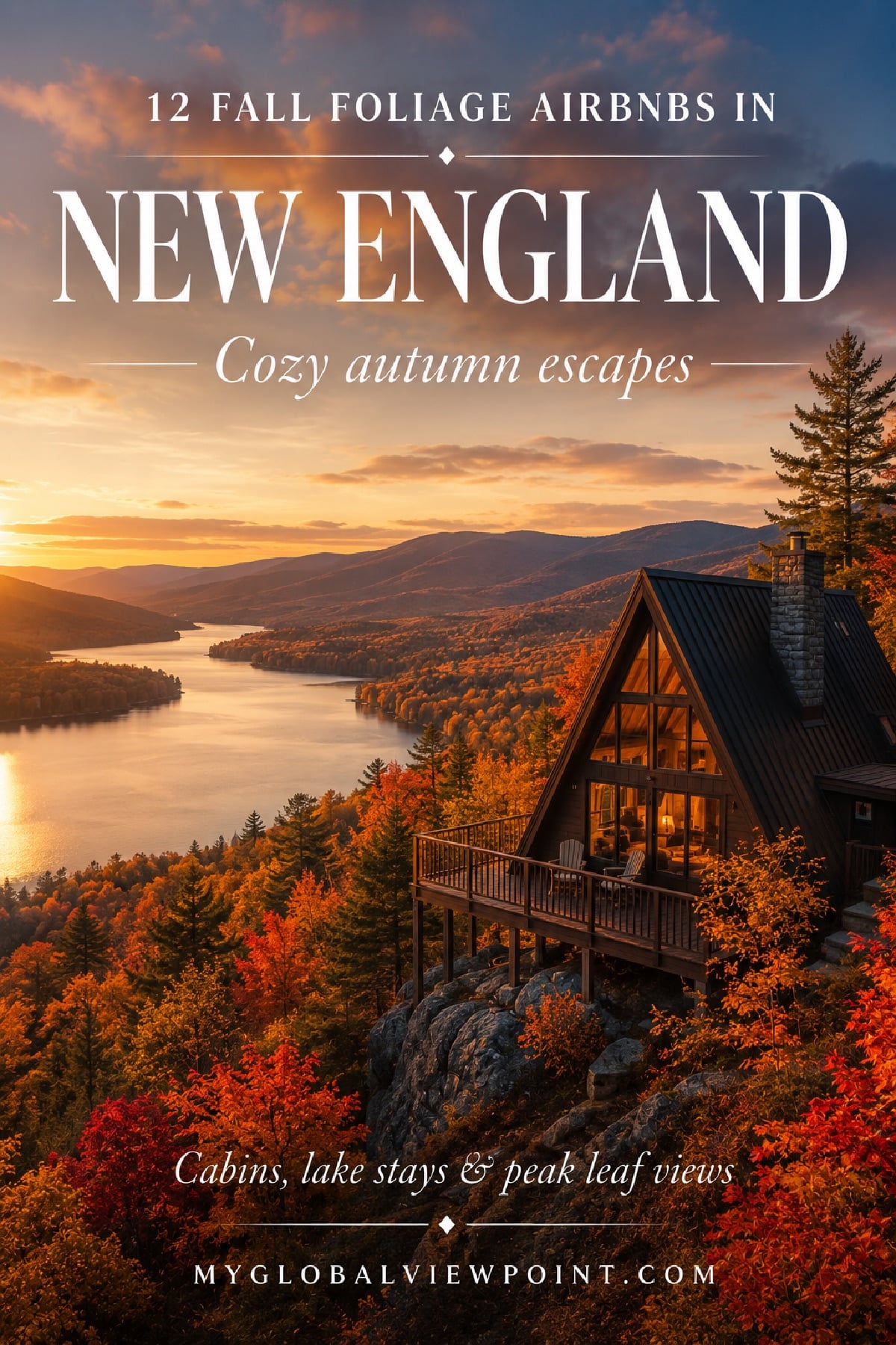 Fall foliage Airbnbs in New England for a cozy autumn getaway