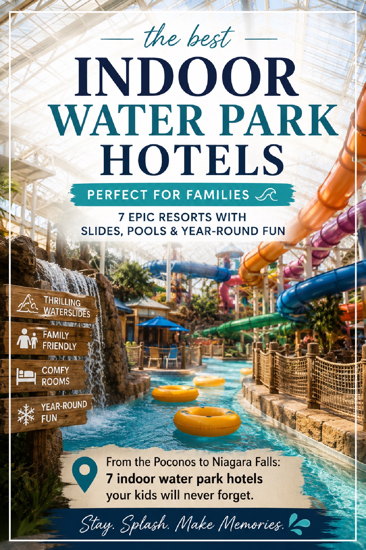 The best indoor water park hotels for families, perfect for slides, pools, and year-round fun