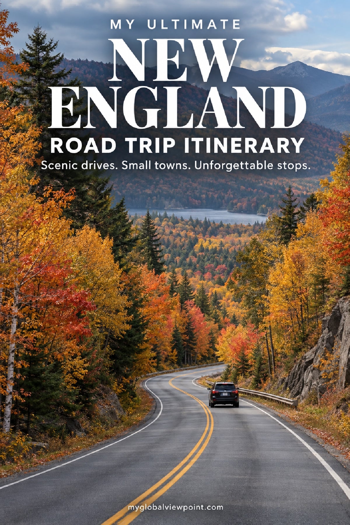 My ultimate New England road trip itinerary Pinterest image
