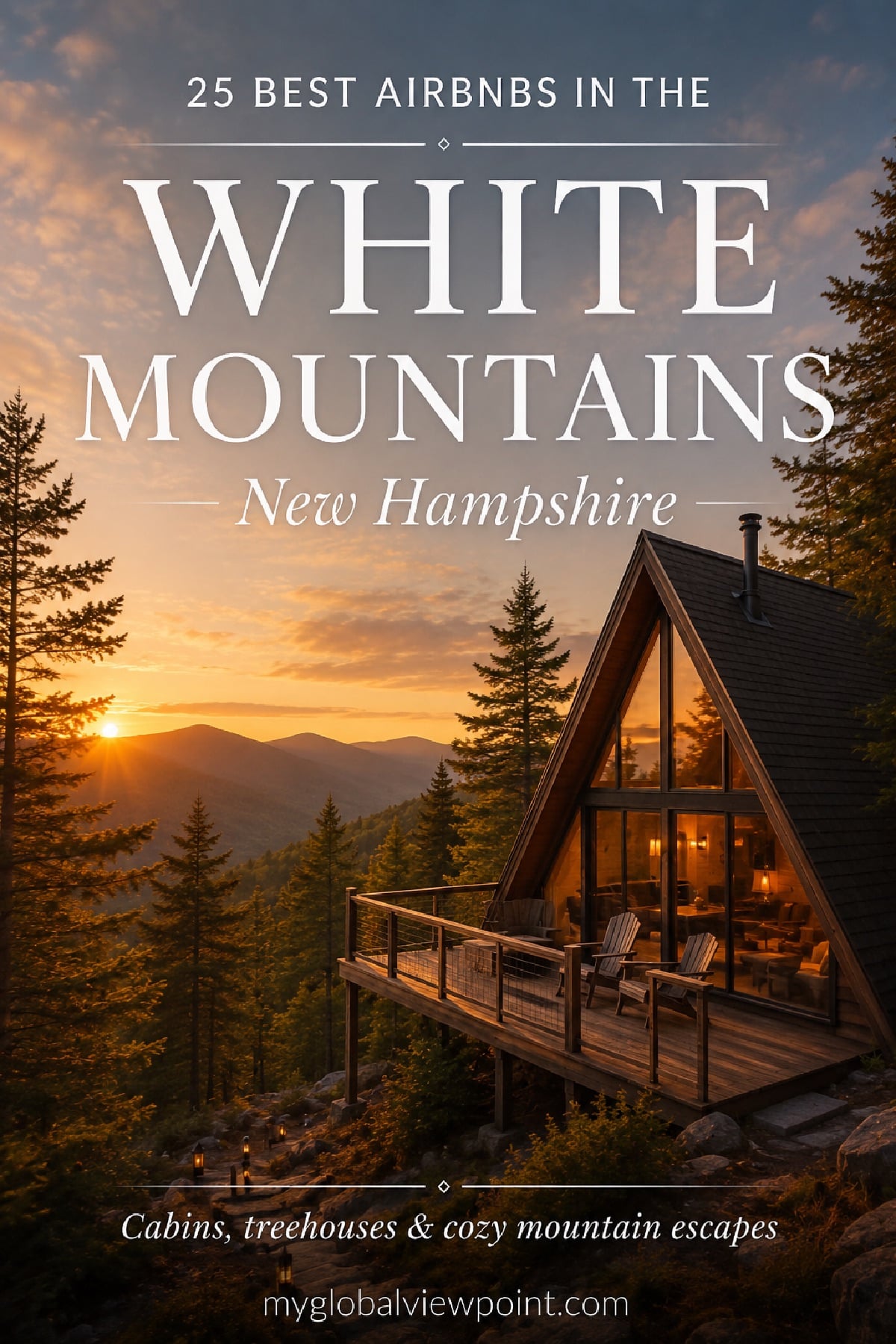 Best Airbnbs in the White Mountains of New Hampshire, cabins and treehouses
